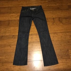 Rock & Republic Dark Wash Jeans Low Flare Skull